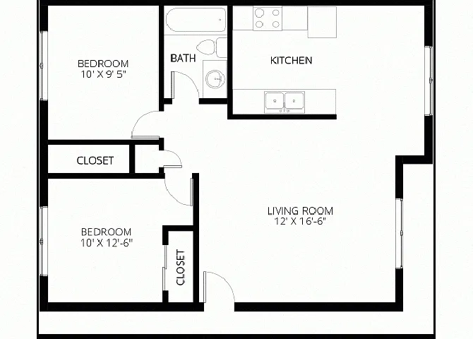 Floor plan Willow (Lake St)