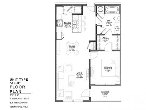 Floor plan A2-D-N