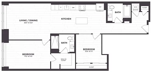 Floor plan 2 Bed/2 Bath-04
