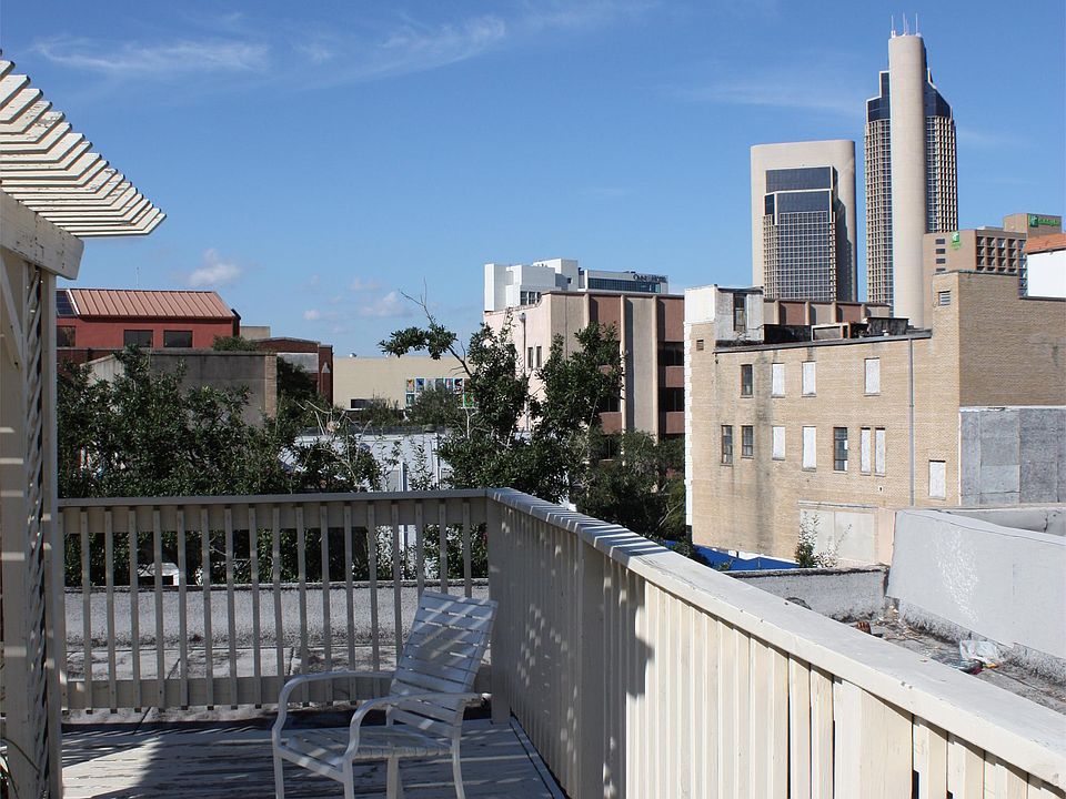View of downtown on rooftop deck!