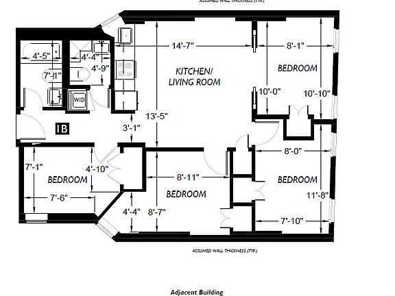 2nd image of 30 Carmine St APT 1B