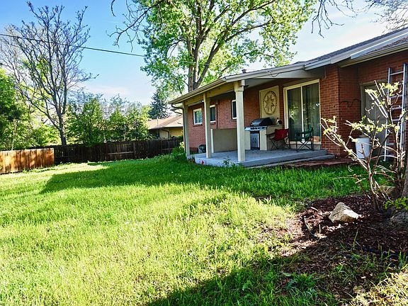 backyard with back patio
