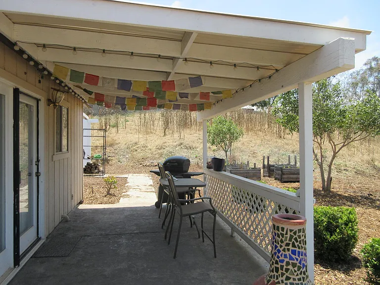 Outside Patio, Planter Boxes Nearby