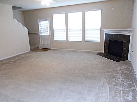 Gas fireplace.