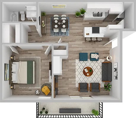 1 Bedroom | 1 Bath | 680 SF 1 Bedroom | 1 Bath | 680 SF