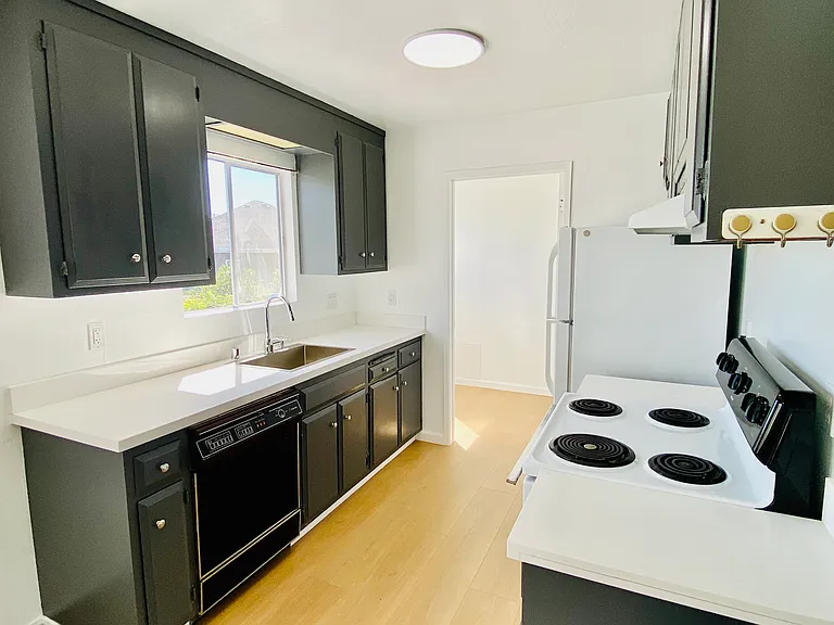Resurfaced kitchen area