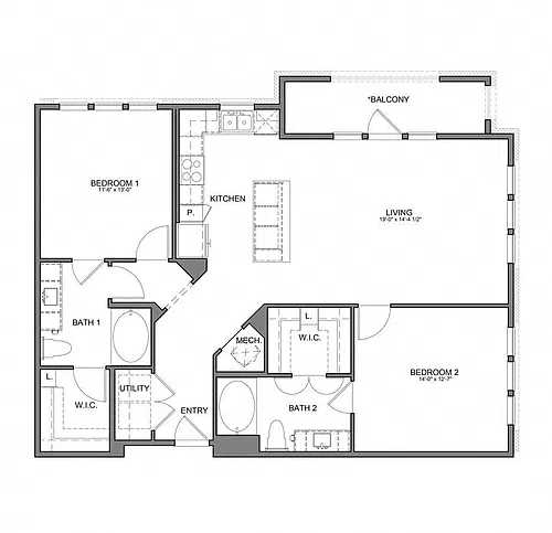 Floor plan Stag's Leap 7B5