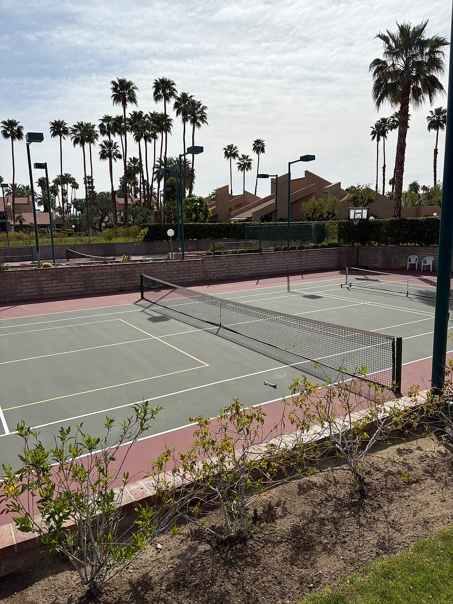 Two full size lighted tennis courts, one with 2 pickle board courts too. Even a hoop for a shoot around, - 2955 E Avery Dr #D