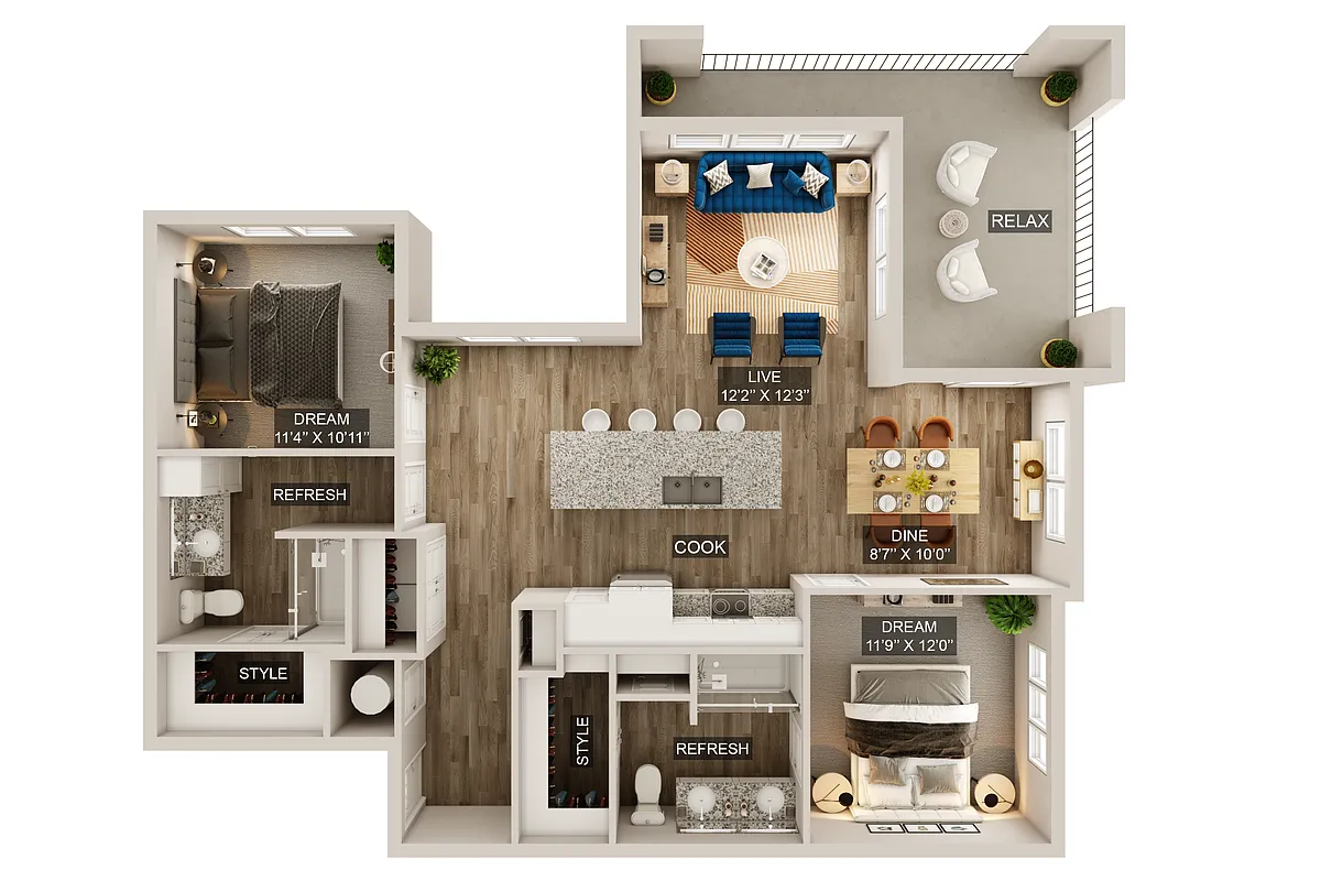 Floor plan B3