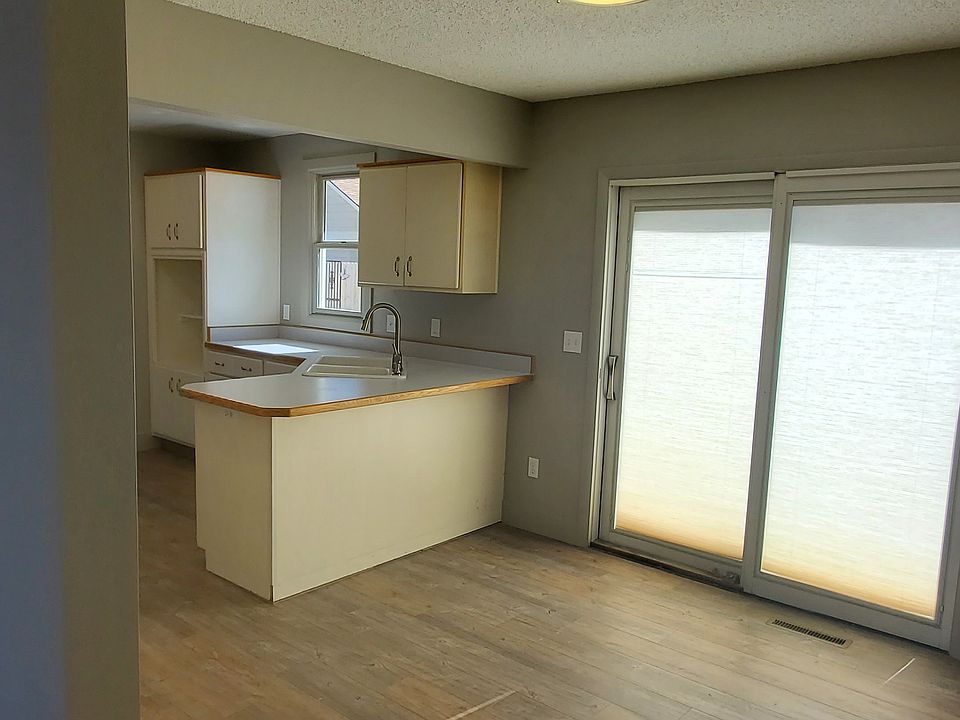 Dining area with access to back patio