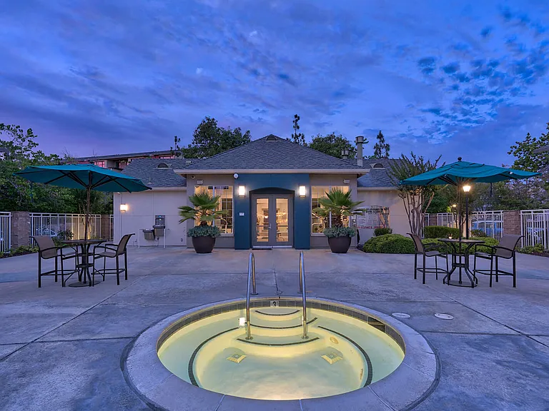Spa at twilight
