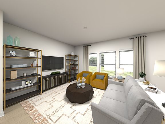 Spend family nights in the spacious great room.