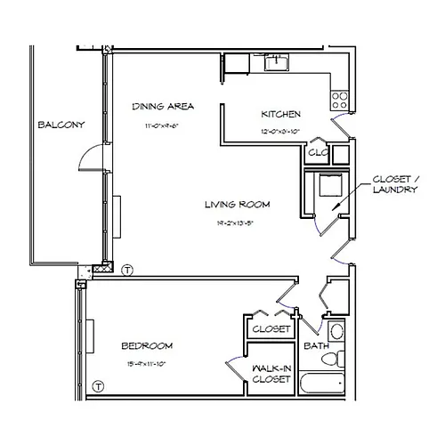 Floor plan A13