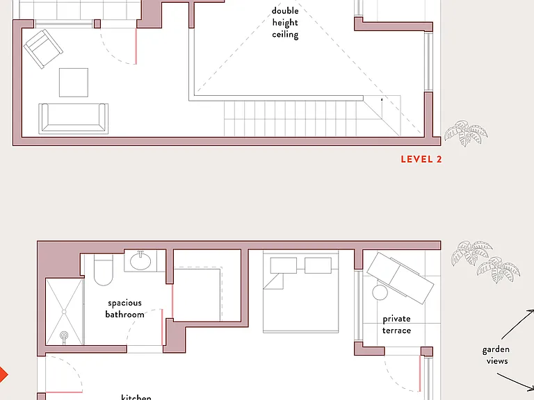 PENTHOUSE Layout with Loft PENTHOUSE Layout with Loft