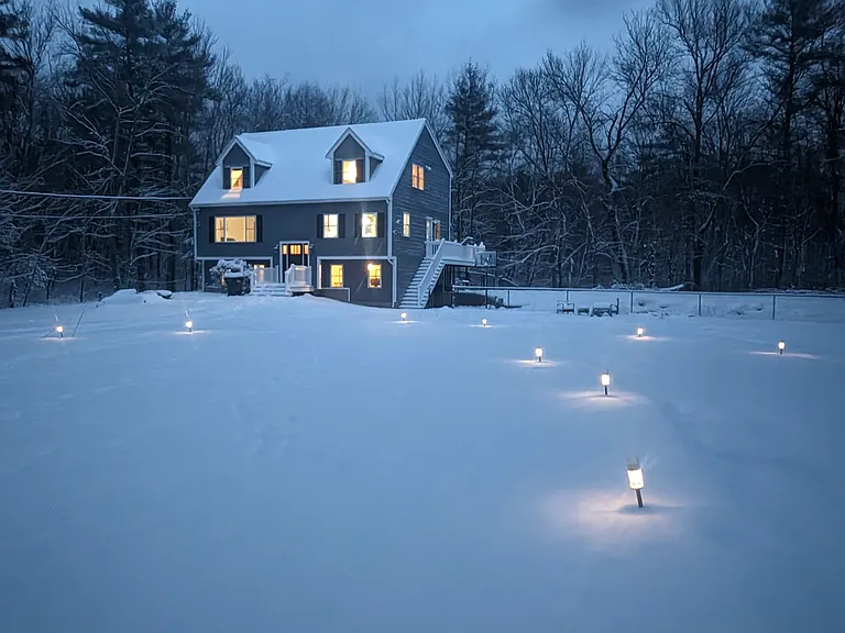 During snow.