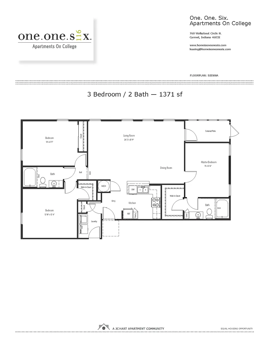 Floor plan T2: Sienna