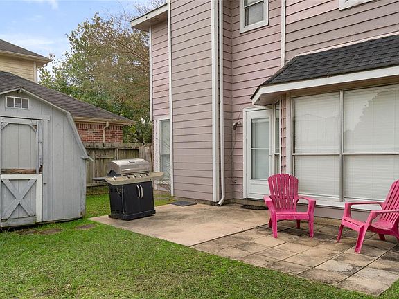 Patio is just off the living room and ready to entertain guests