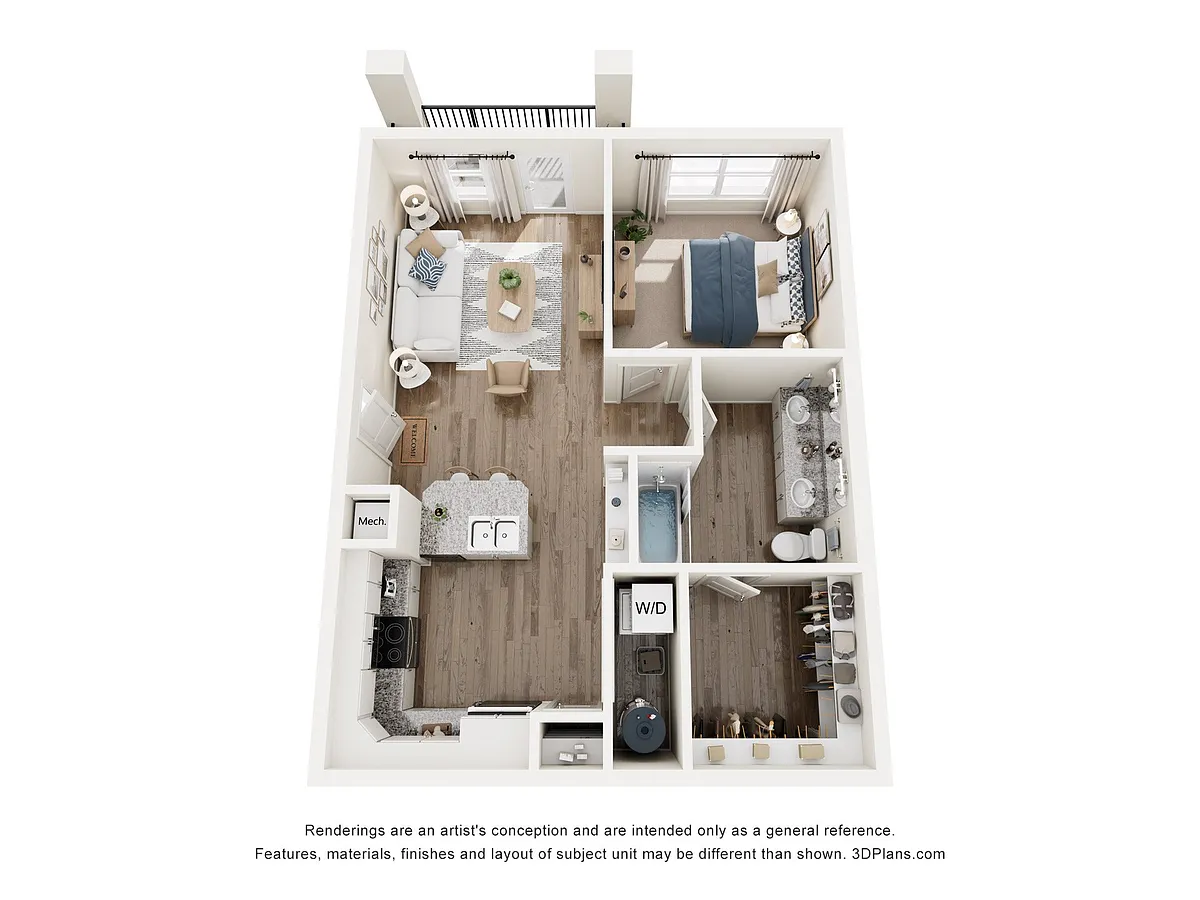 Floor plan A1 - The Monroe