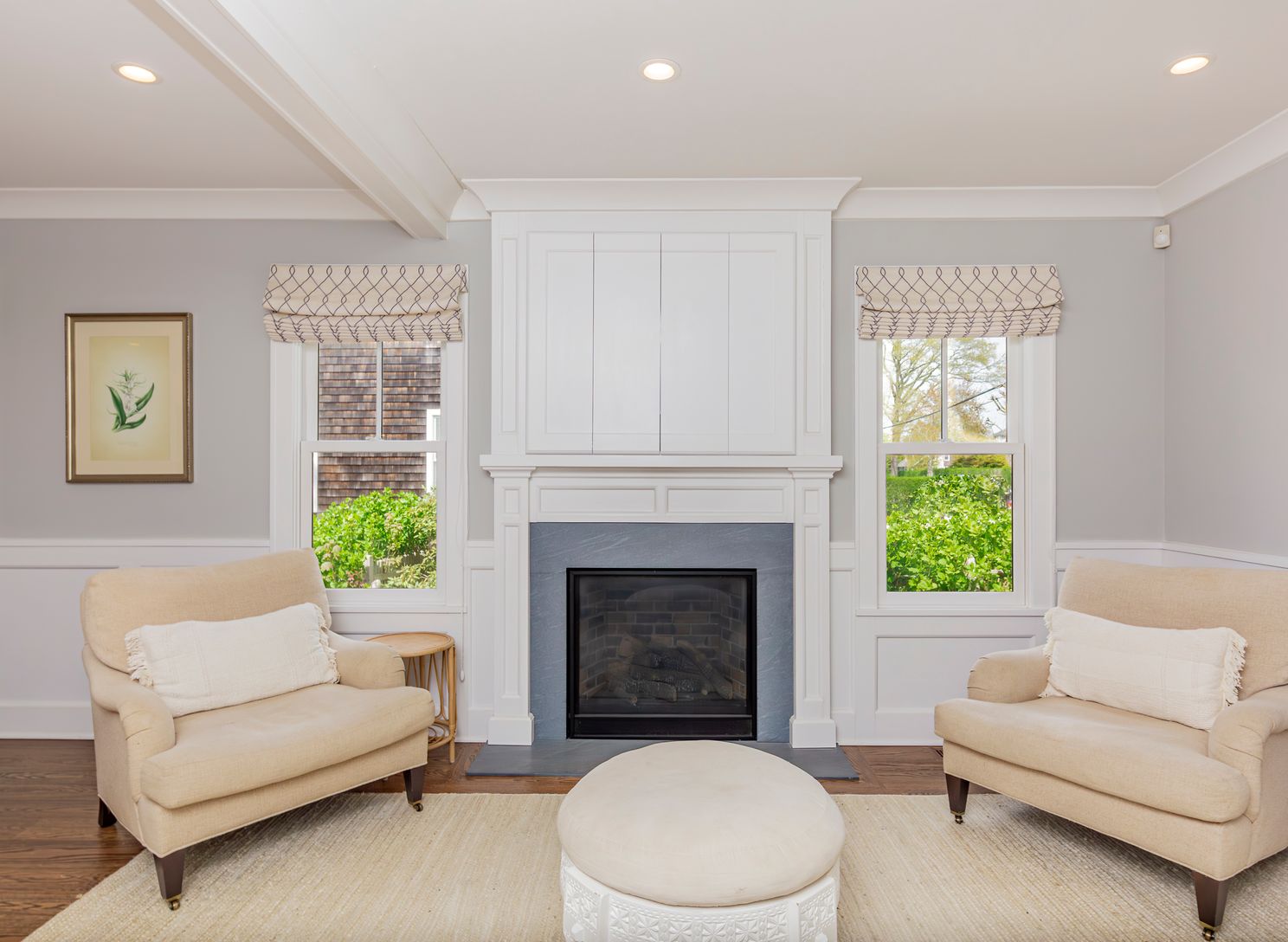  Living Room with Gas Fireplace and TV above