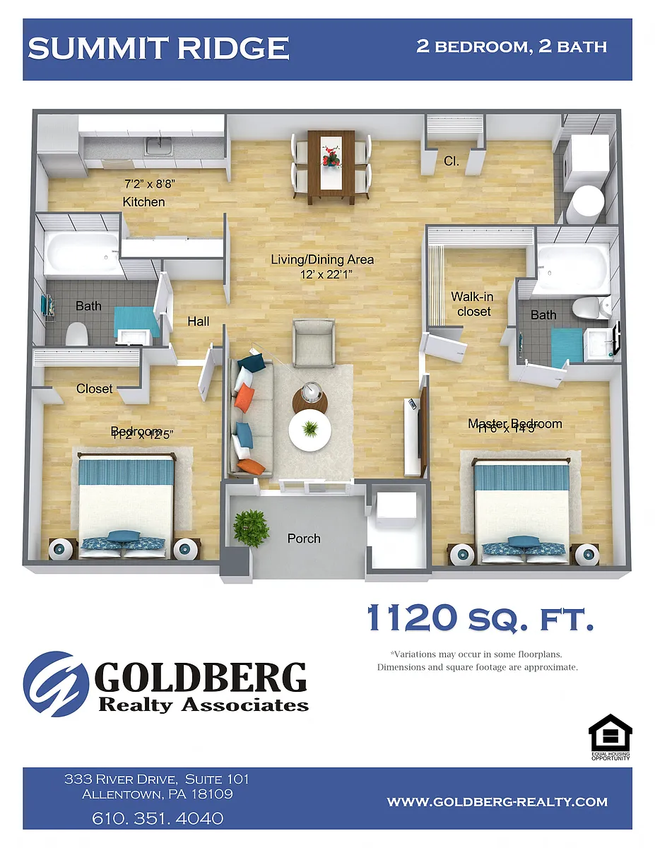 Floor plan Two Bedroom