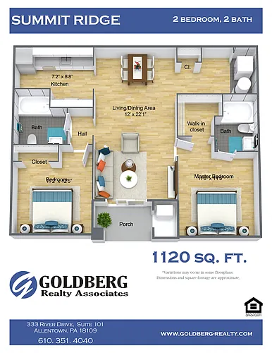 Floor plan Two Bedroom