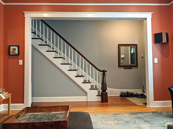 Living room and stairs