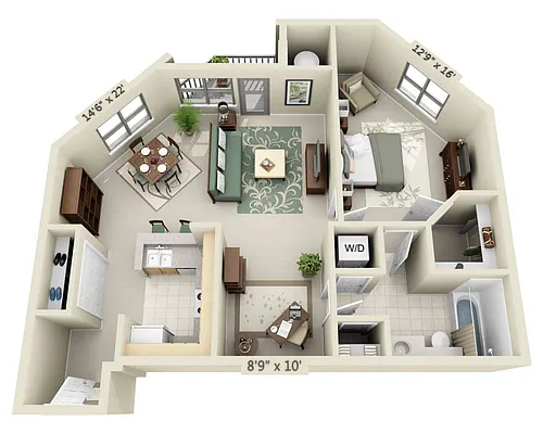 Floor plan A1CD