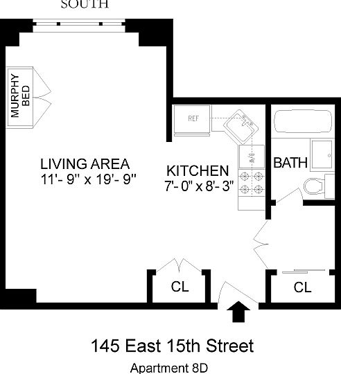 2nd image of 145 E 15th St APT 8D