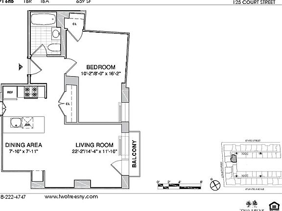 2nd image of 125 Court St APT 6NB