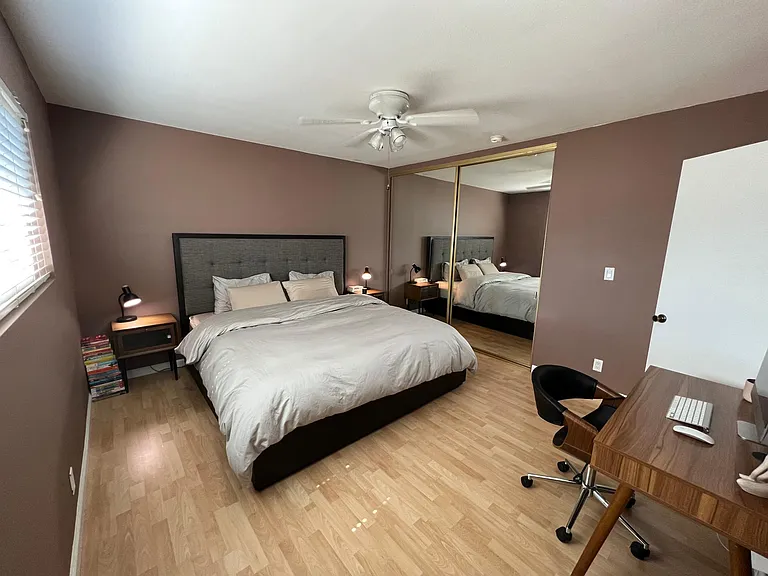 Please note: Pre-renovation photo shown for layout reference. Brand-new flooring has since been installed.