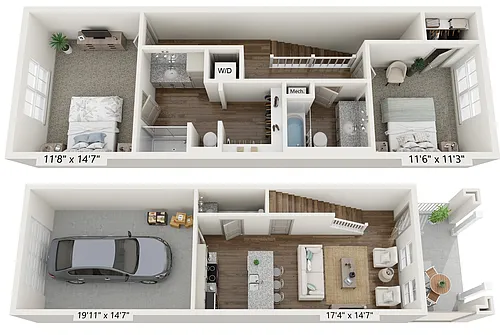 Floor plan Violet with Garage