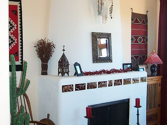 Library/Den fireplace