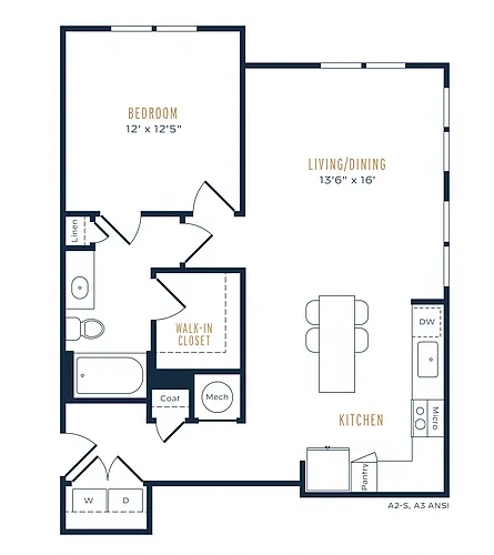 Floor plan A3 60-Essential Housing