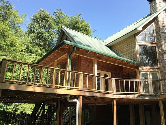 View of new deck and covering  