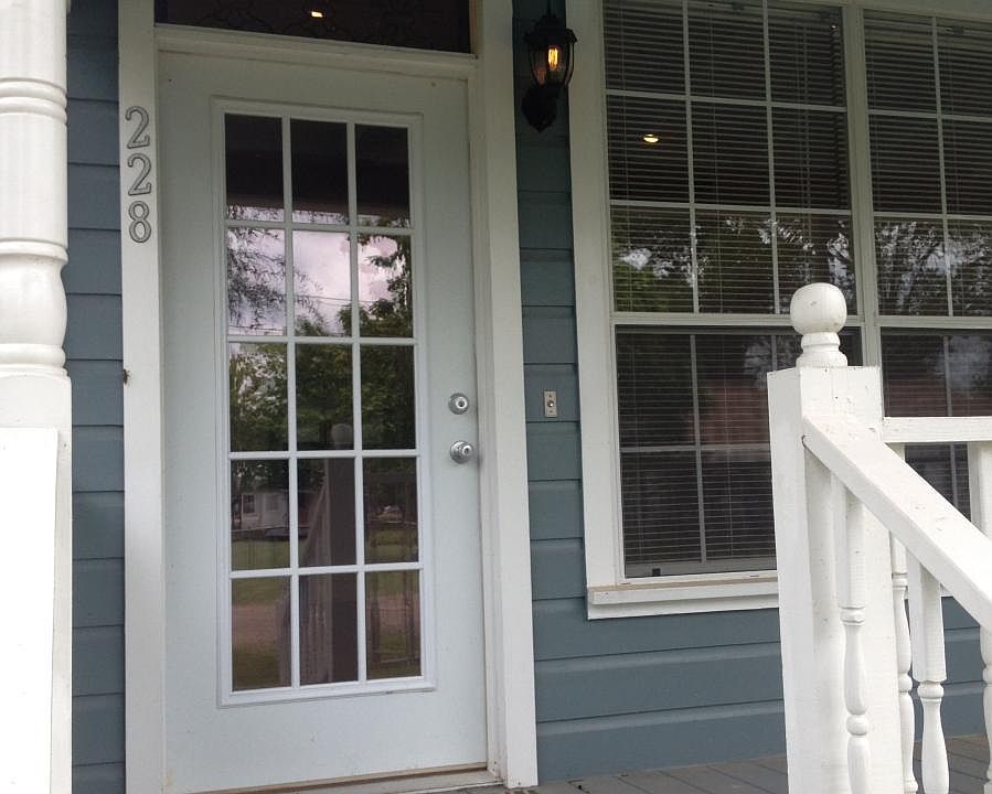 front entry and porch