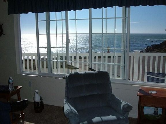 Ocean view from inside family room 