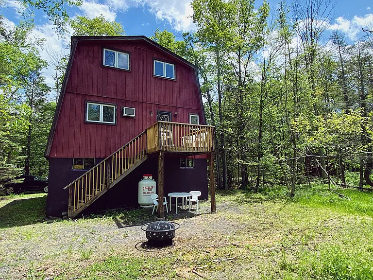 Back view of house from yard