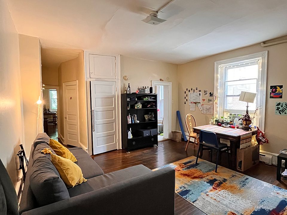 Living Room with plenty of light and 2 closets for storage