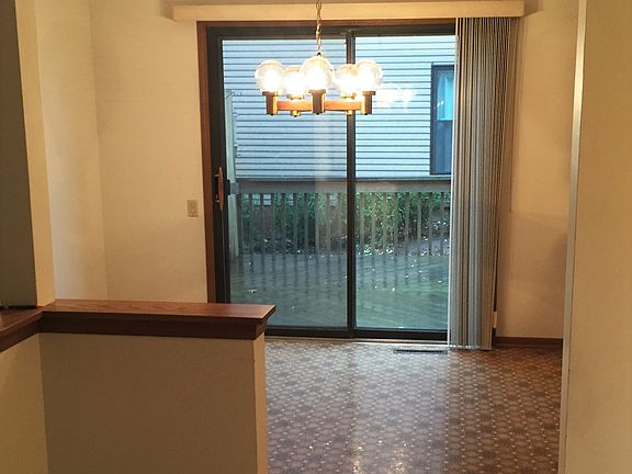 Dinette with deck view