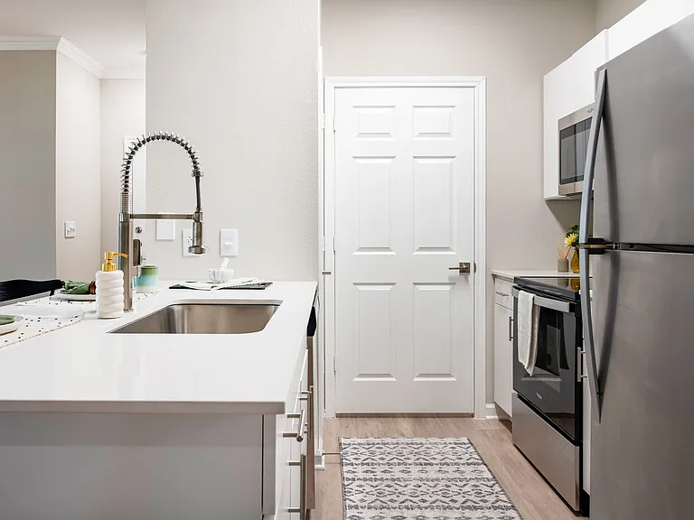 Newly Renovated Kitchen With Stainless Steel Appliances