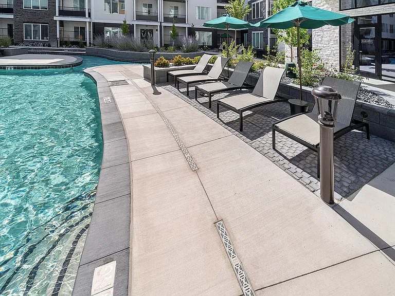 Lounge Chairs and Umbrellas