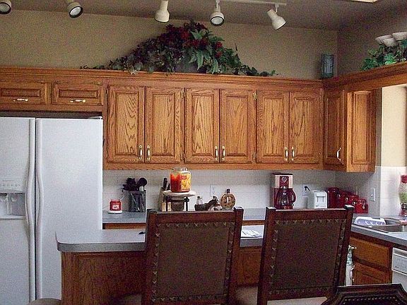 Newly textured and painted kitchen