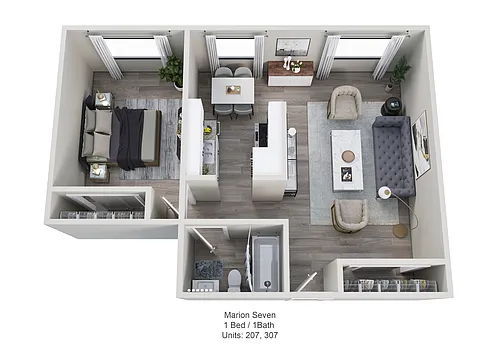 Floor plan Marion Seven