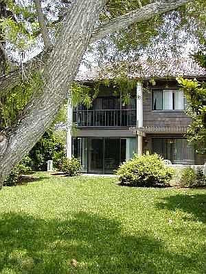 Condo from courtyard