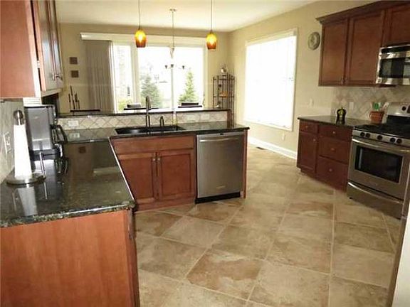 Porcelain tile floor