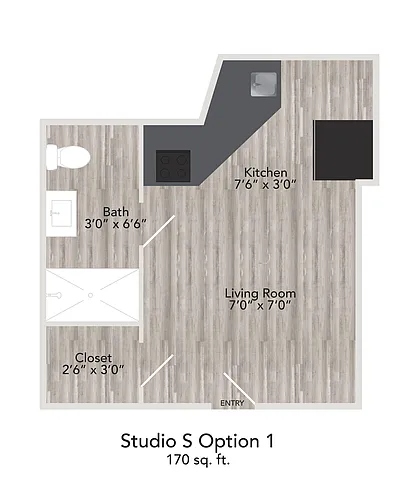 Floor plan STUDIO SA