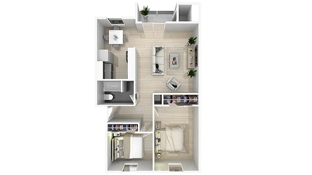 Floor plan 2 X 1