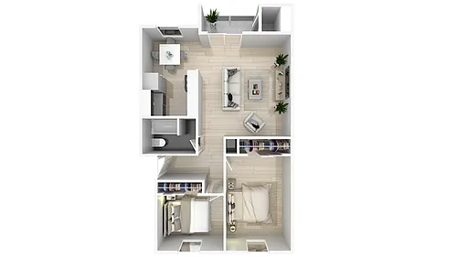 Floor plan 2 X 1