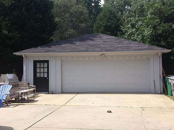 2 car garage with lots of storage