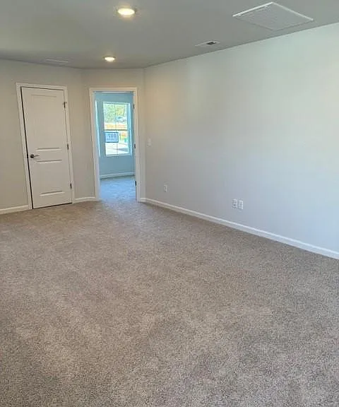 Bonus area with a closet